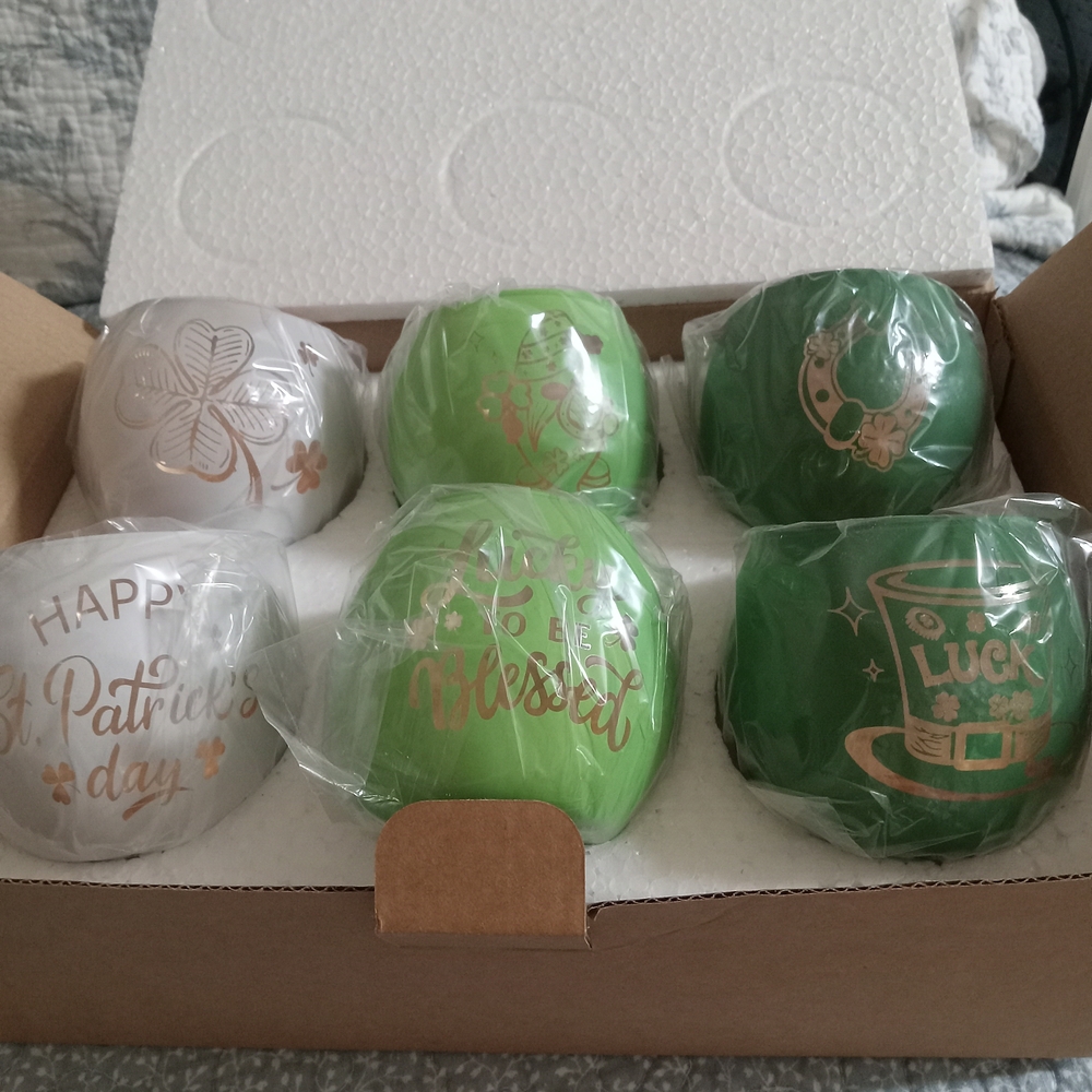 St. Patrick's Day Themed Glass S